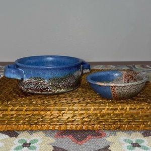 Set of bowls ~ Signed Gema Ossenbach studio pottery